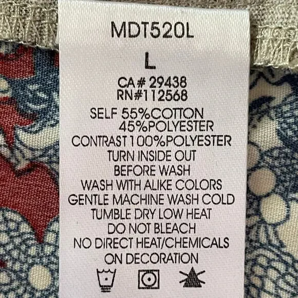 Miss Me Multimedia Top LARGE 3/4 Sleeves V-Neck Western Aztec Boho Casual Work - Picture 9 of 9